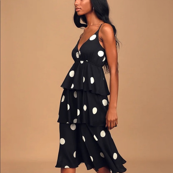 opt one pretty time Dresses & Skirts - O.P.T Dress Black and white dots .